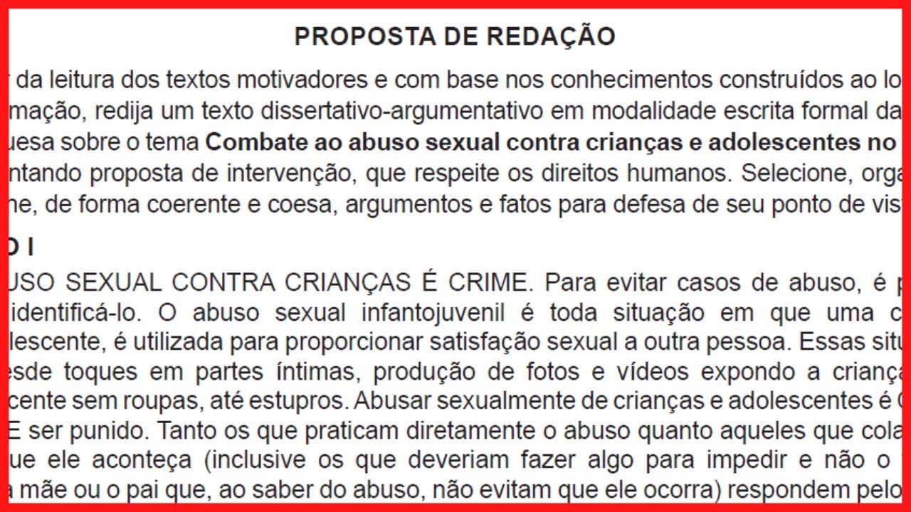 📝 REDAÇÃO NA PRÁTICA - ENCCEJA 2020 - [Ensino Médio]