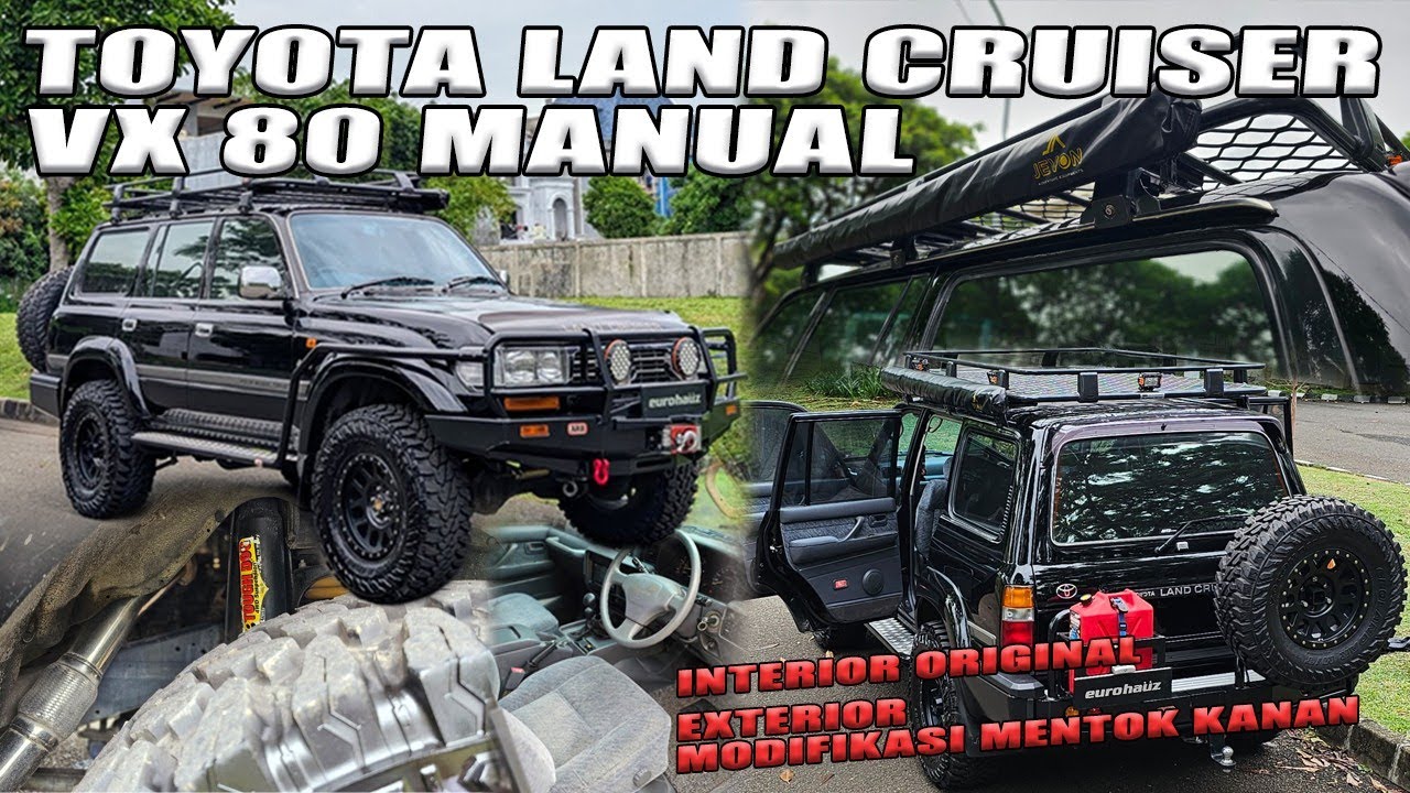 TOYOTA LAND CRUISER VX 80 MANUAL. INTERIOR ORIGINAL. EXTERIOR MODIFIKASI MENTOK KANAN