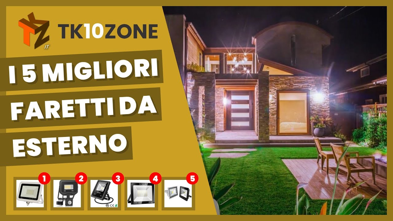 I 5 migliori faretti da esterno