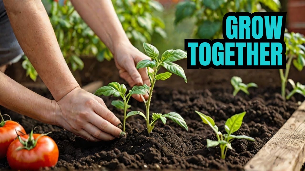 Garden Transplant - Tomato, Cucumbers, Onion & Carrot - Companion Planting!