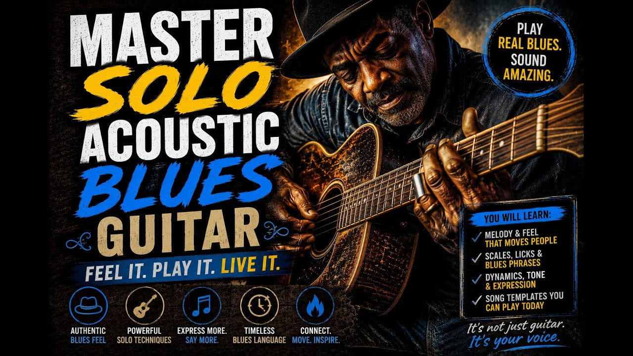 Jam Acoustic Blues Guitar SOLO Like a Pro – Even as a Total Beginner!
