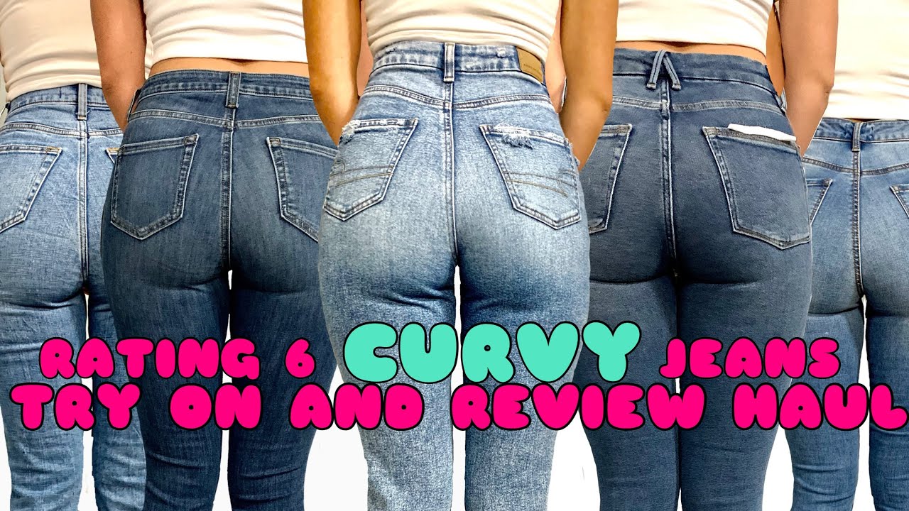 AMERICAN EAGLE VS GOOD AMERICAN | curvy jeans try on haul | best jeans for big booty