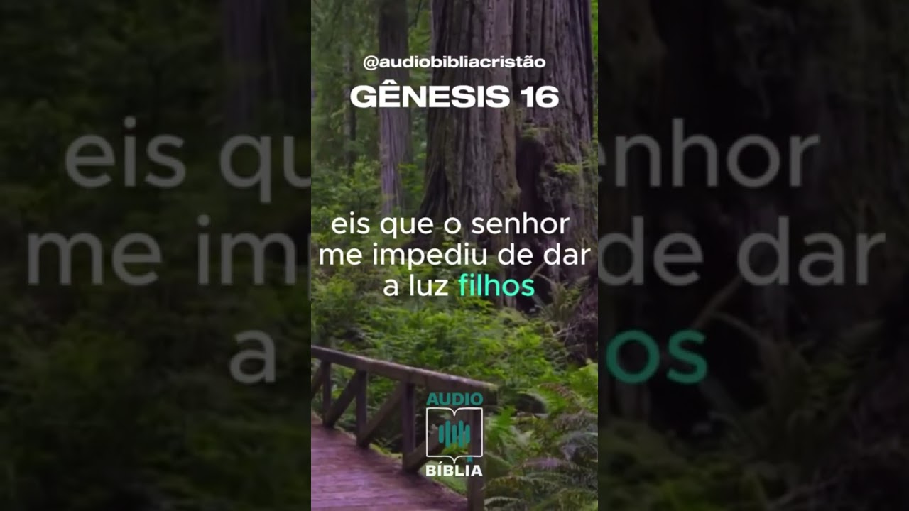 G&Ecirc;NESIS 16 - O NASCIMENTO DE ISMAEL 🤰👩&zwj;🦱🤲 OU&Ccedil;A A B&Iacute;BLIA #biblia
