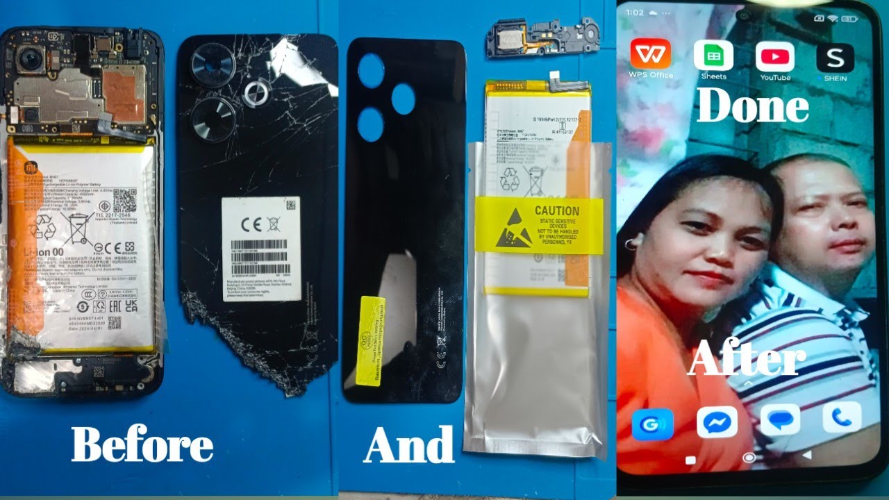 REDMI 13 BATTERY LOUD SPEAKER&BACK COVER GLASS REPLACEMENT.