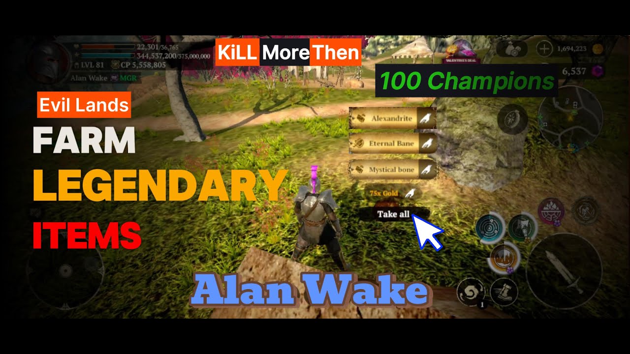 Evil Lands: Legendary Item Drops