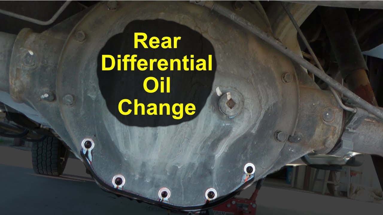 Chevy GMC Cadillac rear differential fluid change