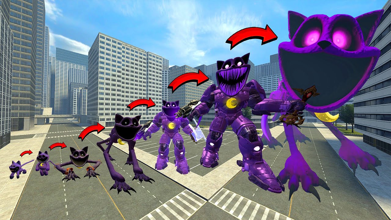 NEW EVOLUTION OF CATNAP GODZILLA In Garry's Mod!