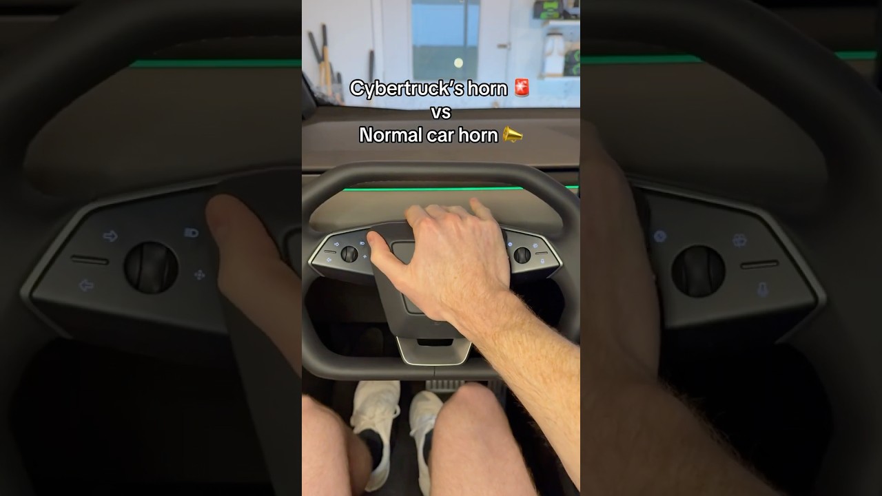 Cybertruck Horn vs. Normal Horn—Hear the Difference 