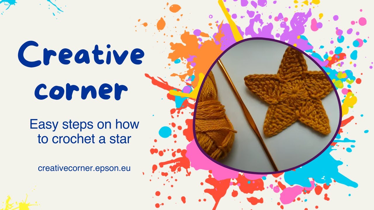 Easy steps on how to crochet a star