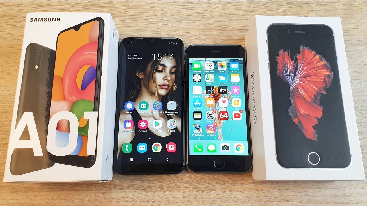 SAMSUNG GALAXY A01 VS IPHONE 6S - НОВЫЙ БЮДЖЕТНИК ИЛИ СТАРЫЙ АЙФОН? ЧТО ЛУЧШЕ