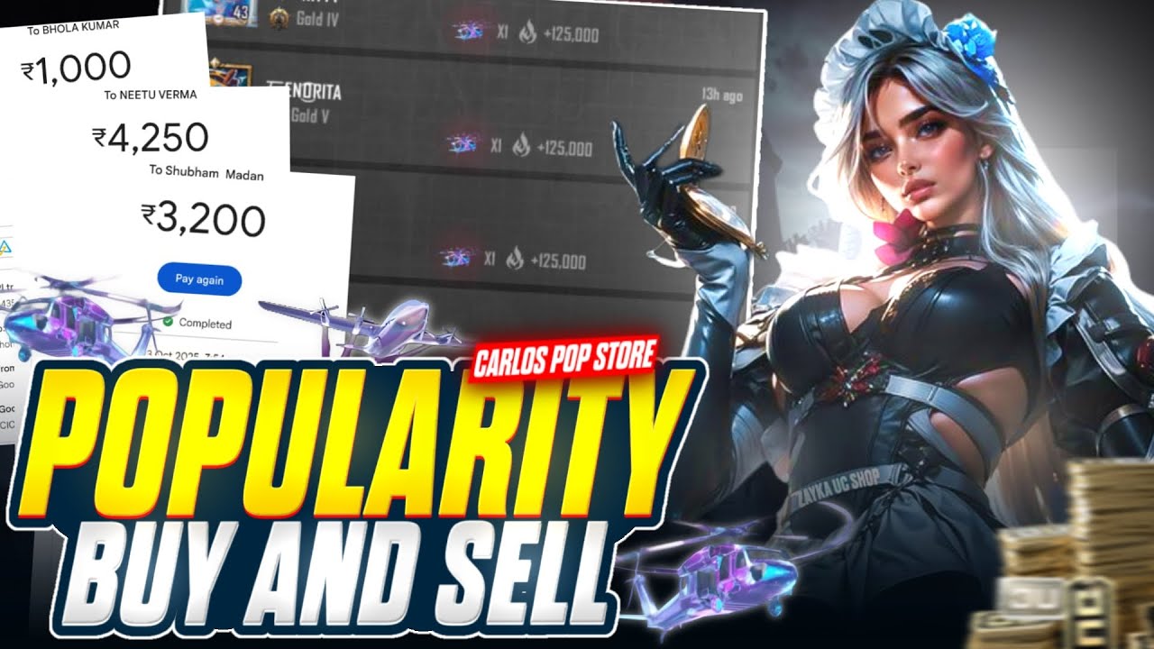 🔥 “BGMI Popularity Buy & Sell 🔥 100% Trusted | 2M + LAST MINUTE SNIPE|  