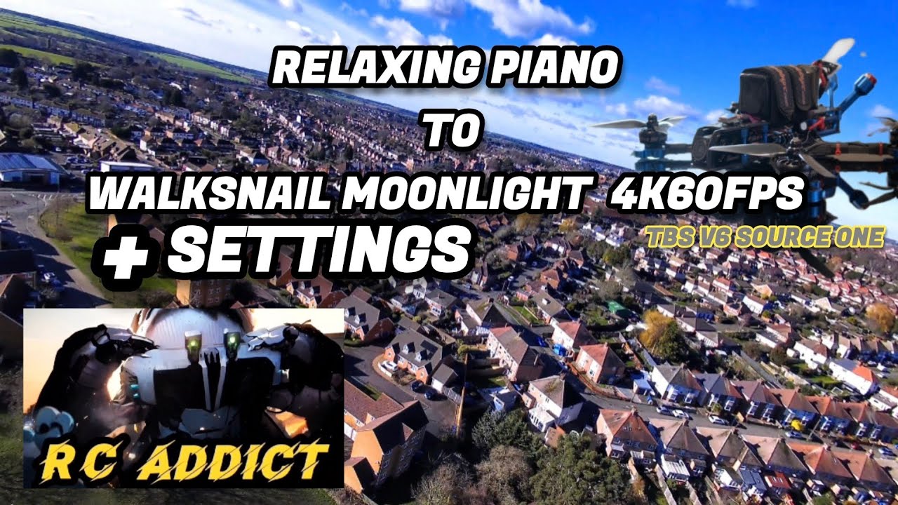 Caddx Walksnail Moonlight 4K60FPS + settings 🔥 voice over #tutorial TBS Source One v6 #fpvcinematic 