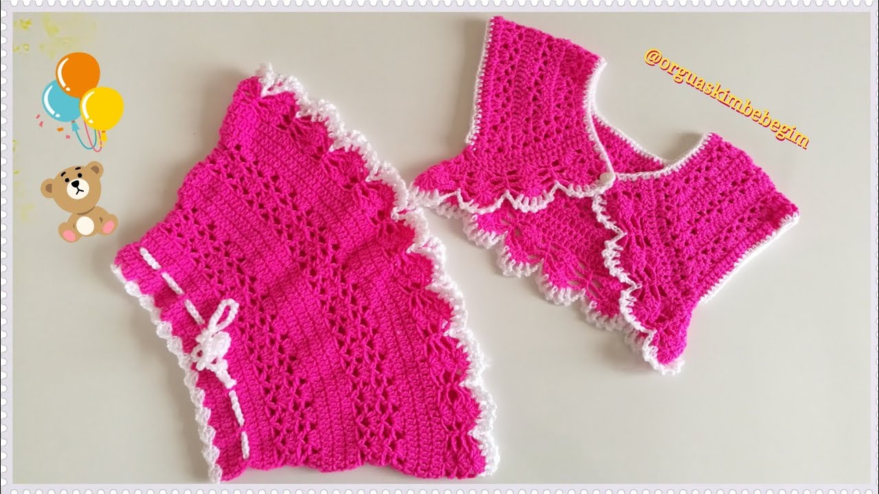 Anlatımlı Bolero Yelek Yapılışı-Örgü Bebek Bolero Modeli
