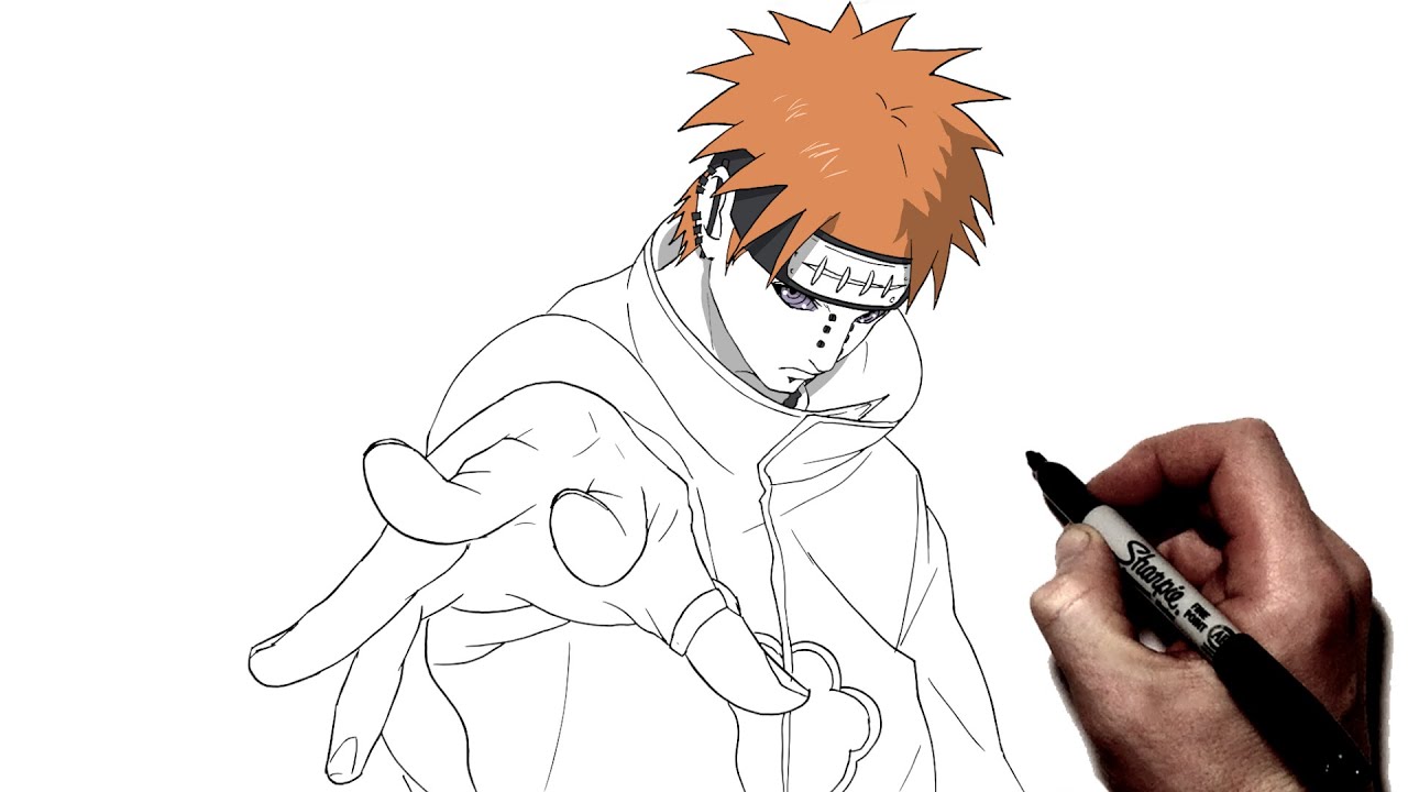 How To Draw Pain | Step By Step | Naruto