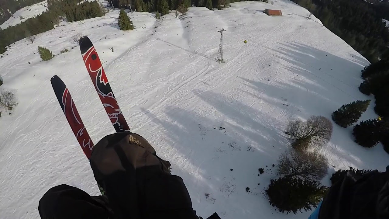Speed Gliding Hochgrat - Abflug vom Hochgrat