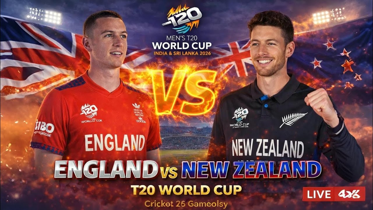 🇬🇧 England vs 🇳🇿 New Zealand | Super 8 Clash 💥 | T20 WC 2026 🏆 | Cricket 26 Gameplay | Tamil 🎮🔥