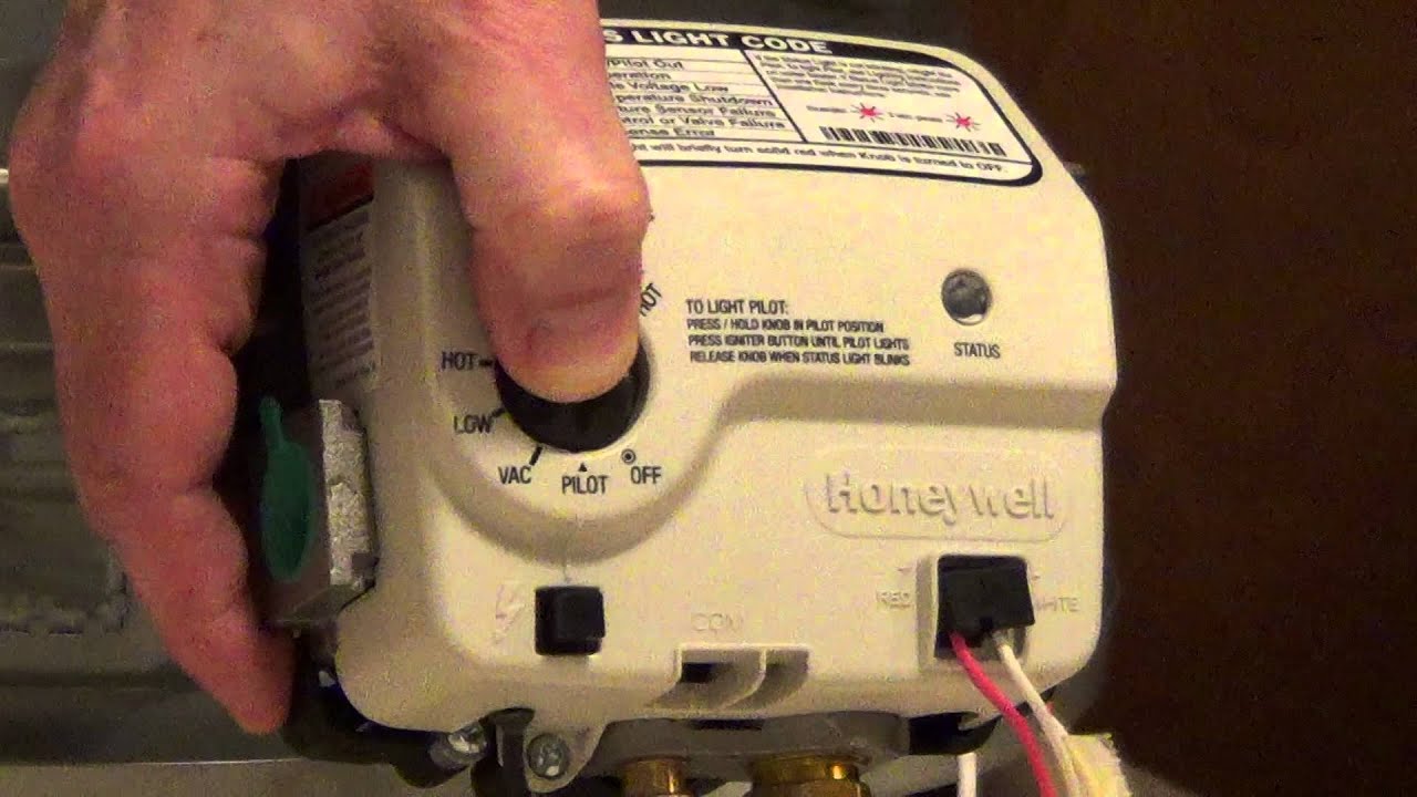 How to Light a Water Heater - Honeywell Electronic Gas Control