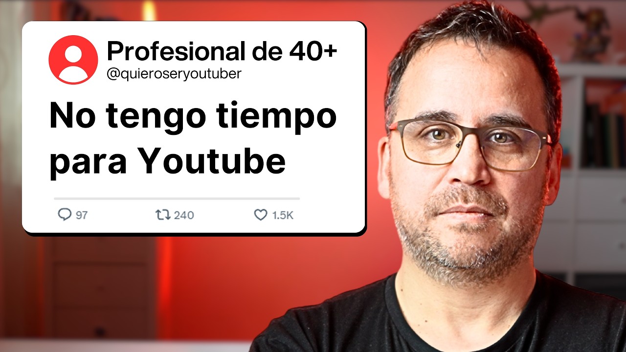 Mi sistema de 1 HORA AL DÍA para Youtubers de 40+