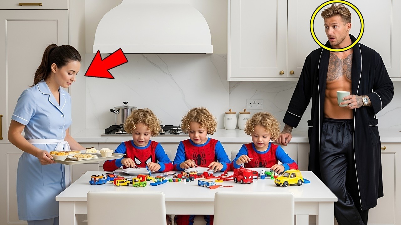 Aucune Nounou Ne Tenait 48h Avec Les Triplés Du Boss: Puis Cette Mère Fauchée Leur Fit Le Petit-Déj