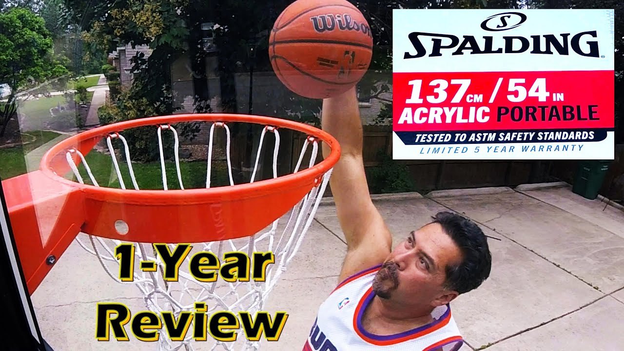 Обзор баскетбольного кольца Spalding 54 дюйма из акрила за 1 год
