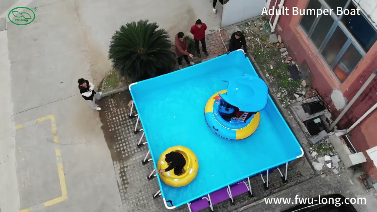 Fwulong Adult Bumper Boat | Electric Bumper Boat Ride for Water Parks