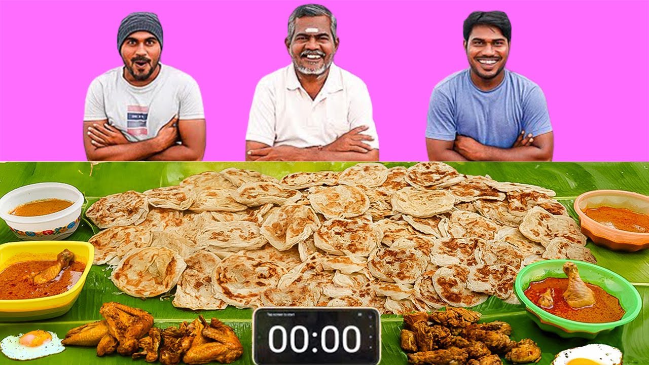 75 Parotta Eating Challenge With Chicken Gravy
