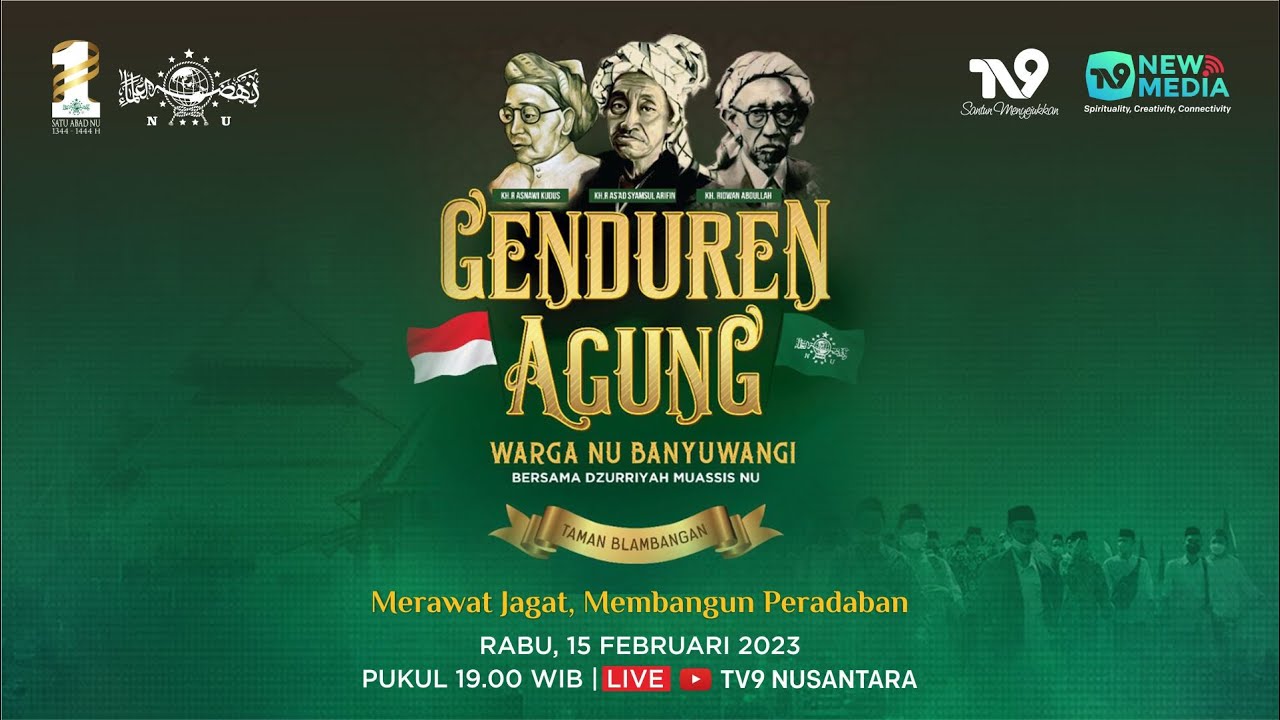 🔴 (LIVE) GENDUREN AGUNG PERINGATAN 1 ABAD NU - PCNU BANYUWANGI