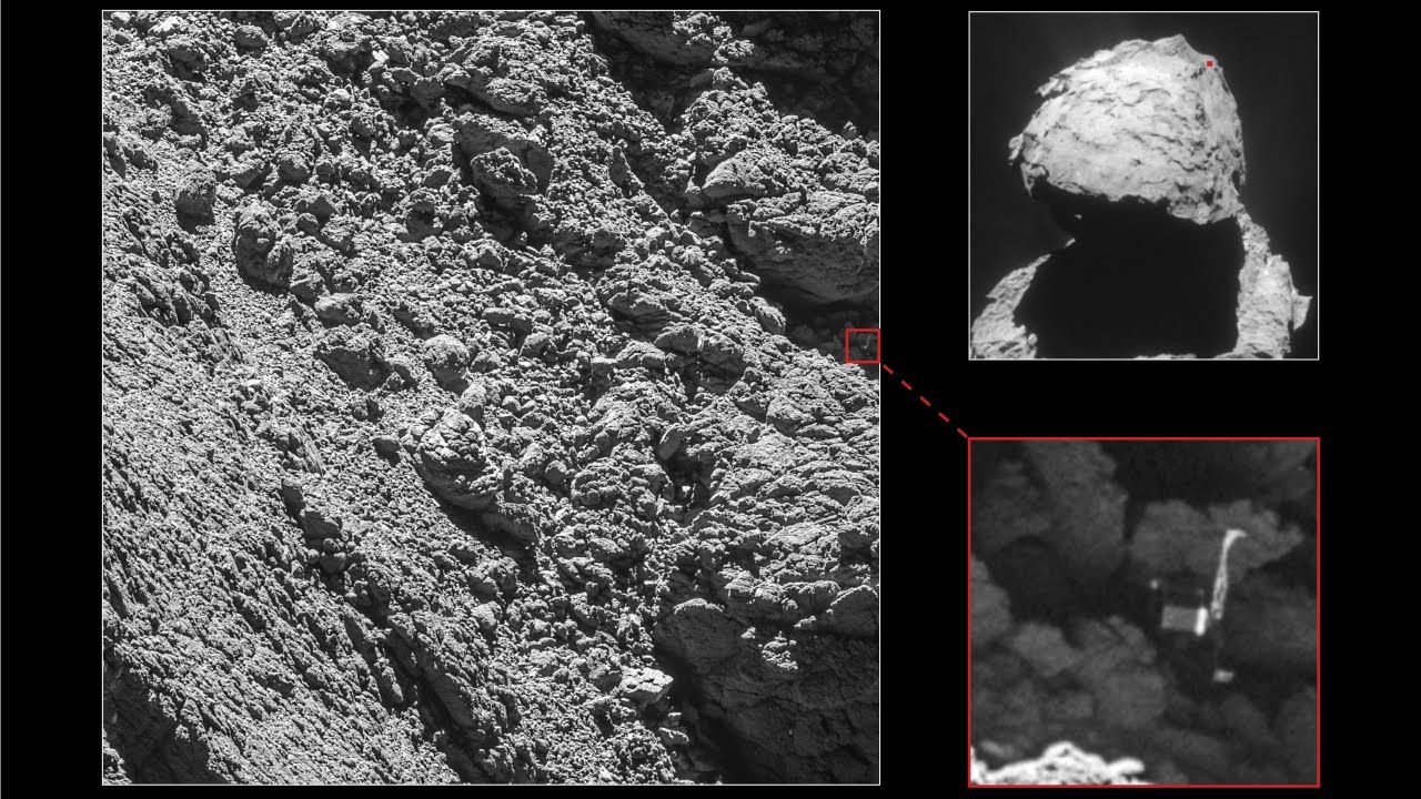 Photo shows exactly where Philae landed on comet