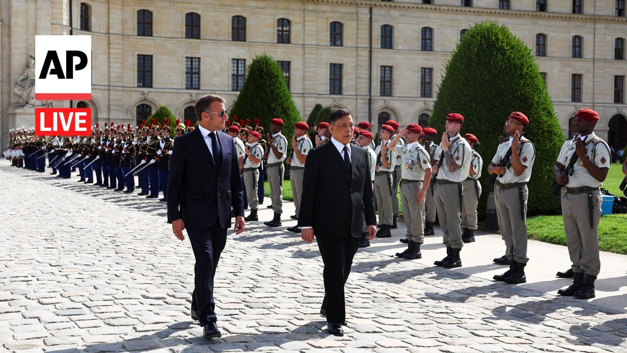 LIVE: Thailand&rsquo;s king and queen make state visit to France