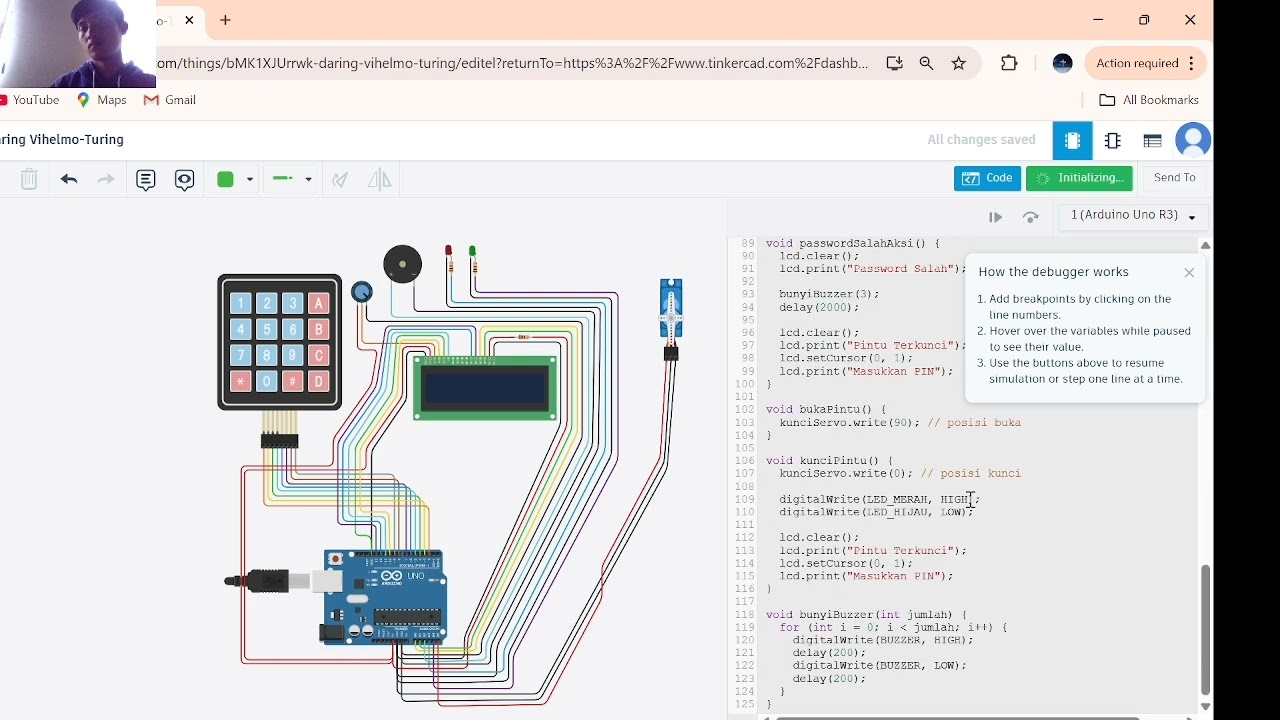 Tugas pas Sistem Buka Pintu Otomatis Menggunakan Keypad dan Arduino