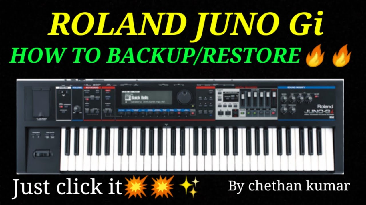 how to backup/restore in roland juno gi