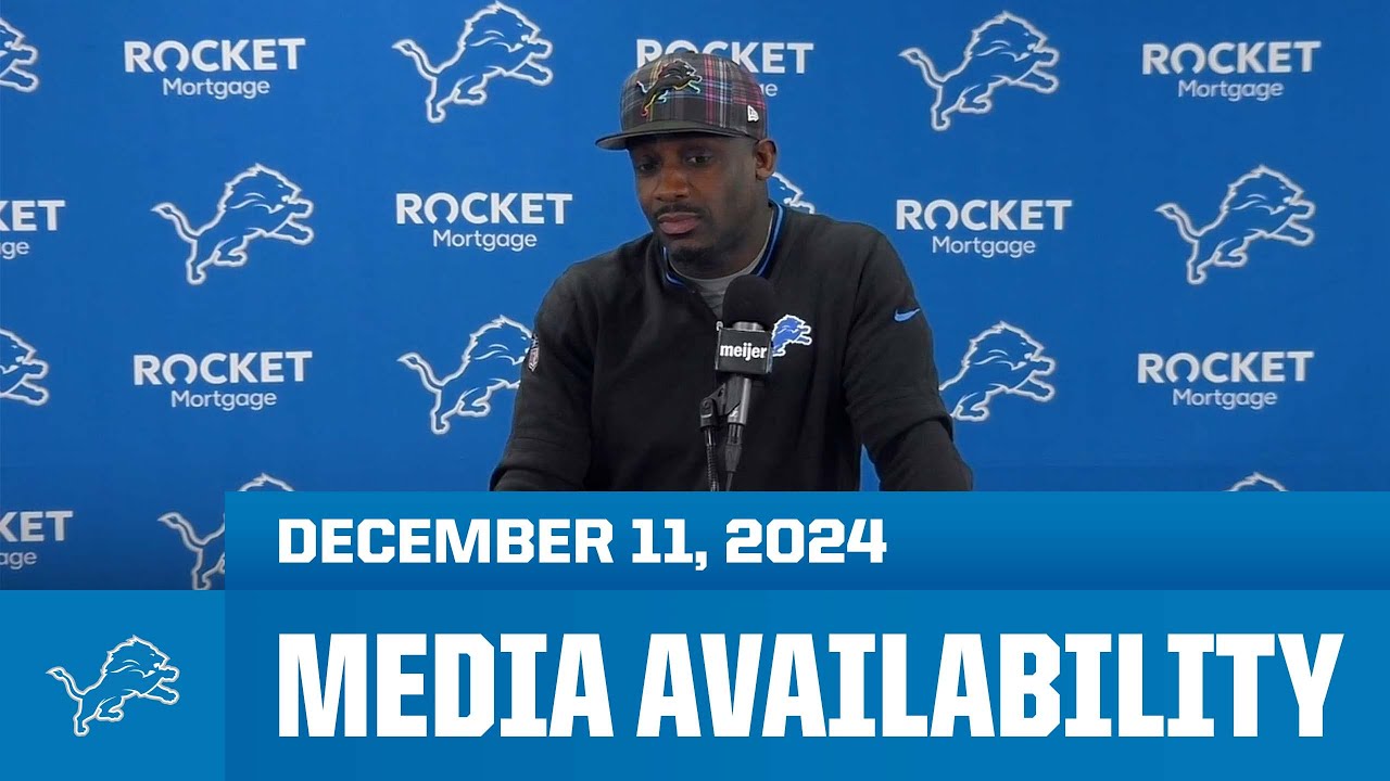 Detroit Lions assistant coaches meet with the media | December 11, 2024