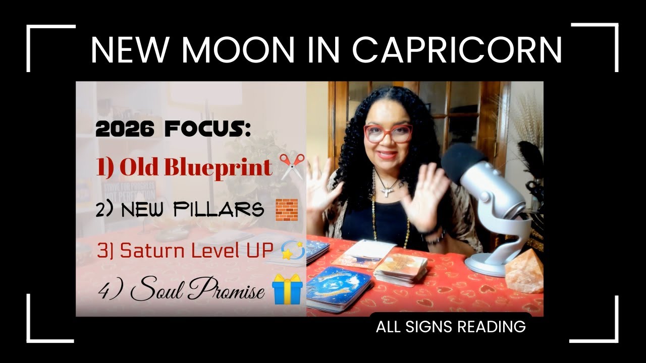 Capricorn NEW MOON 2026 🌑 ALL SIGNS | 🔥 6‑Month Manifestation + Growth Blueprint #tarot #astrology