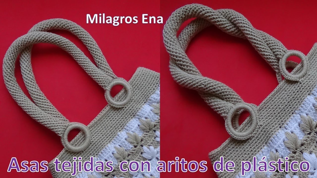 Como hacer asas, cordón o manijas tubulares para carteras y bolsos con aros paso a paso