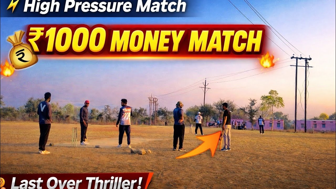Overconfidence me haari ₹1000 ki Cricket Money Match 😱 | Last Over Thriller