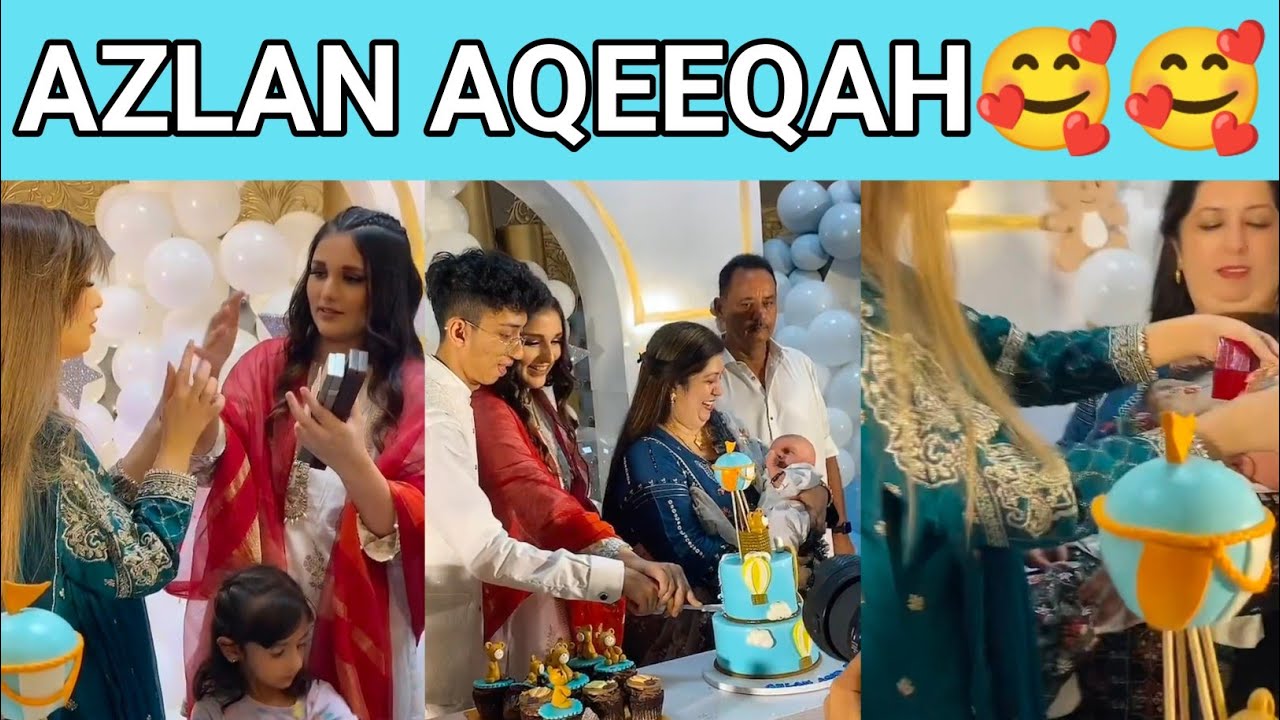 Asad nimra baby Azlan haqiqa Asad,s sister Dr Zarpash khan gifted Gold jewelry to baby and Nimra