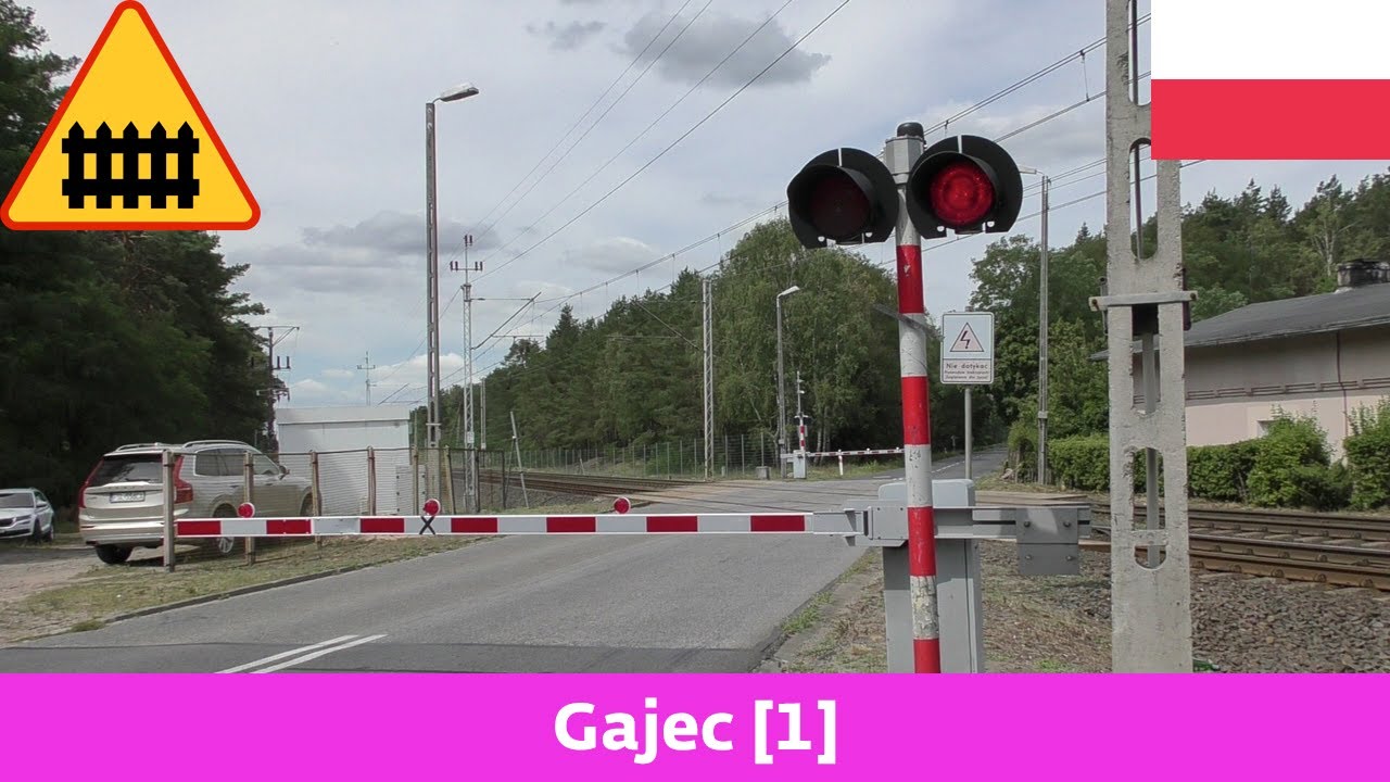 Železniční přejezd/Przejazd kolejowy Gajec [1] (PL) - 28.7.2022