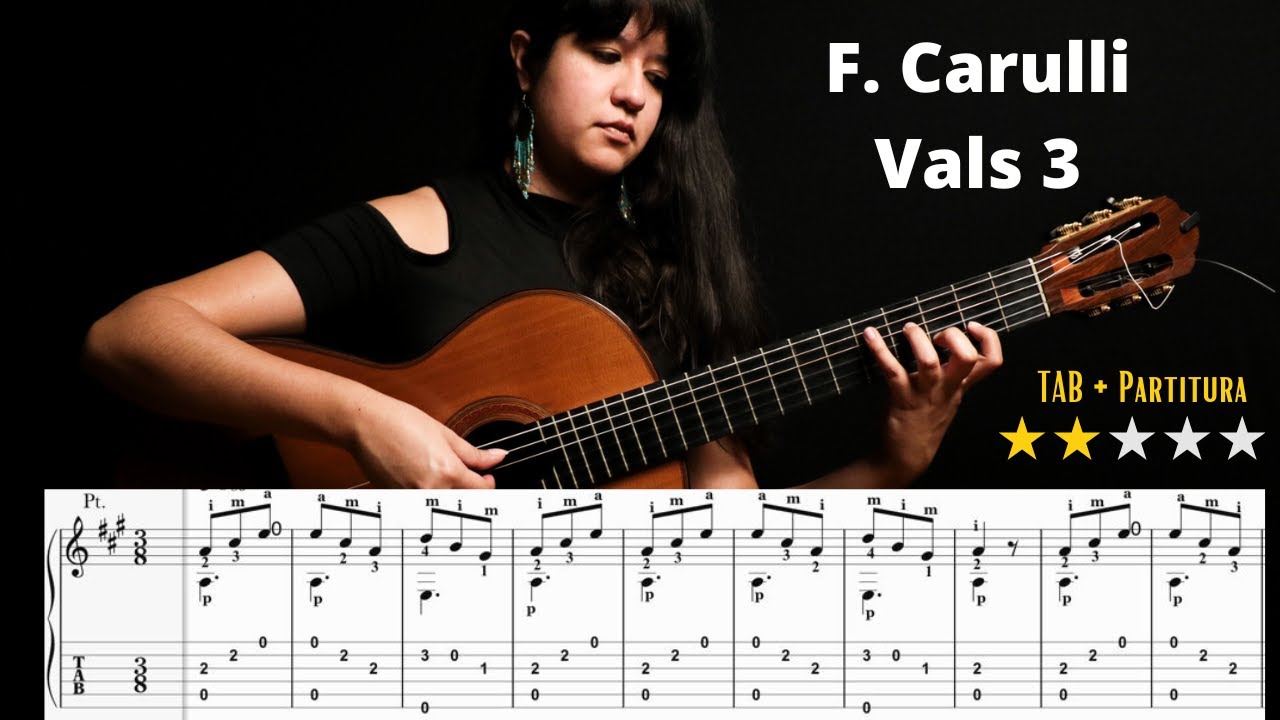 Vals no. 3 (Ferdinando Carulli) (Part + TAB) Mariana Argueta