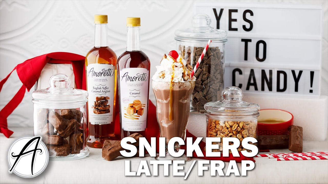 How to Make Snickers Blended Coffee | Caramel and Chocolate Coffee