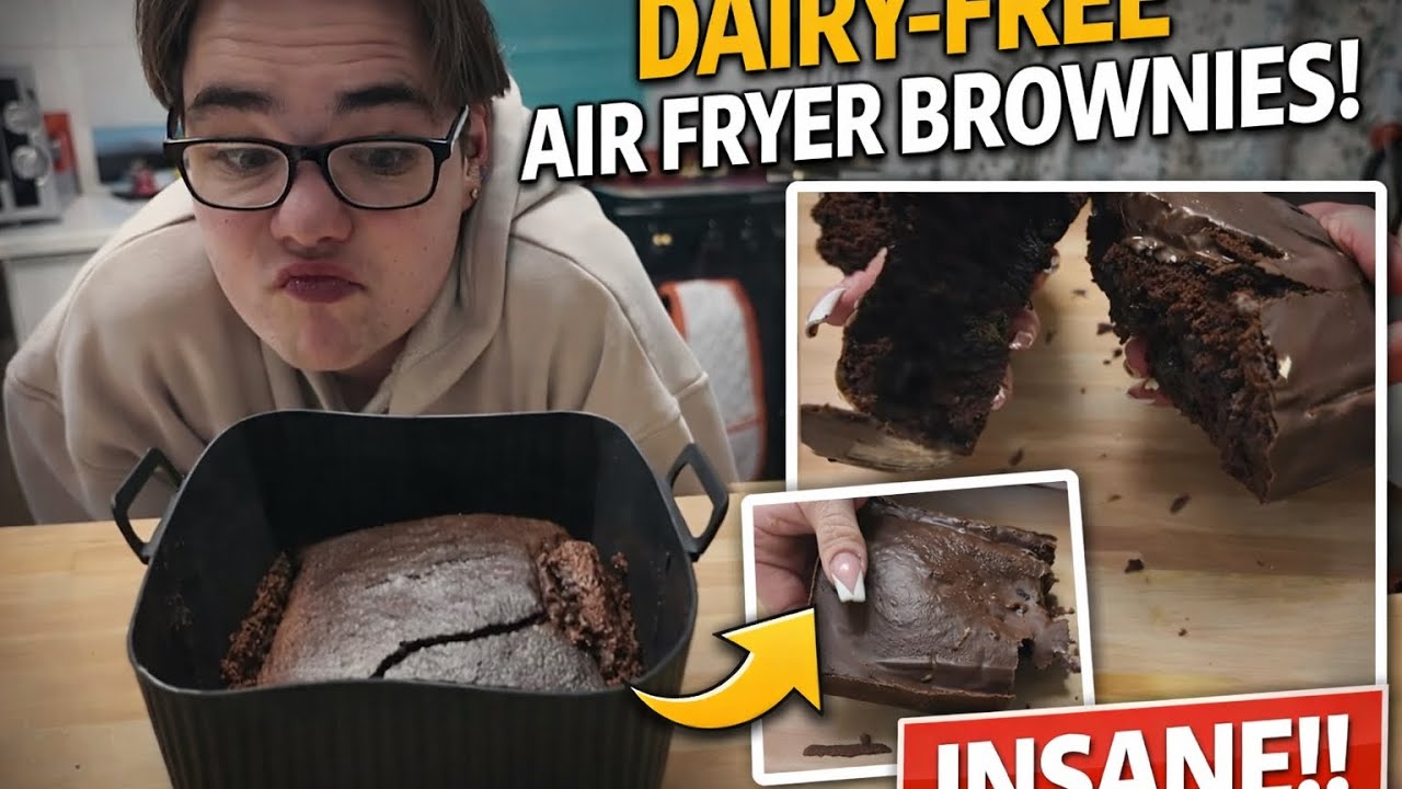Dairy-Free Air Fryer Brownies That SLAP 🍫🔥