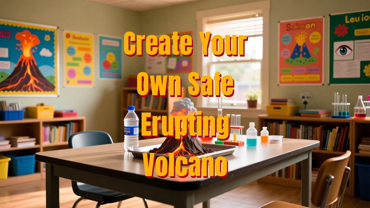 Create Your Own Safe Erupting Volcano#volcanoexperiment #sciencefun #homemadevolcano #kidsactivities