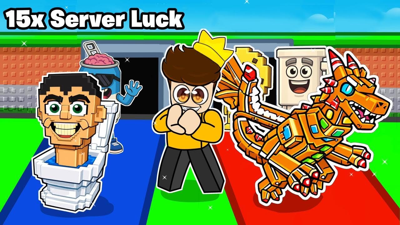 I Spent 100 HOURS with 15X SERVER LUCK in Roblox Steal a Brainrot!