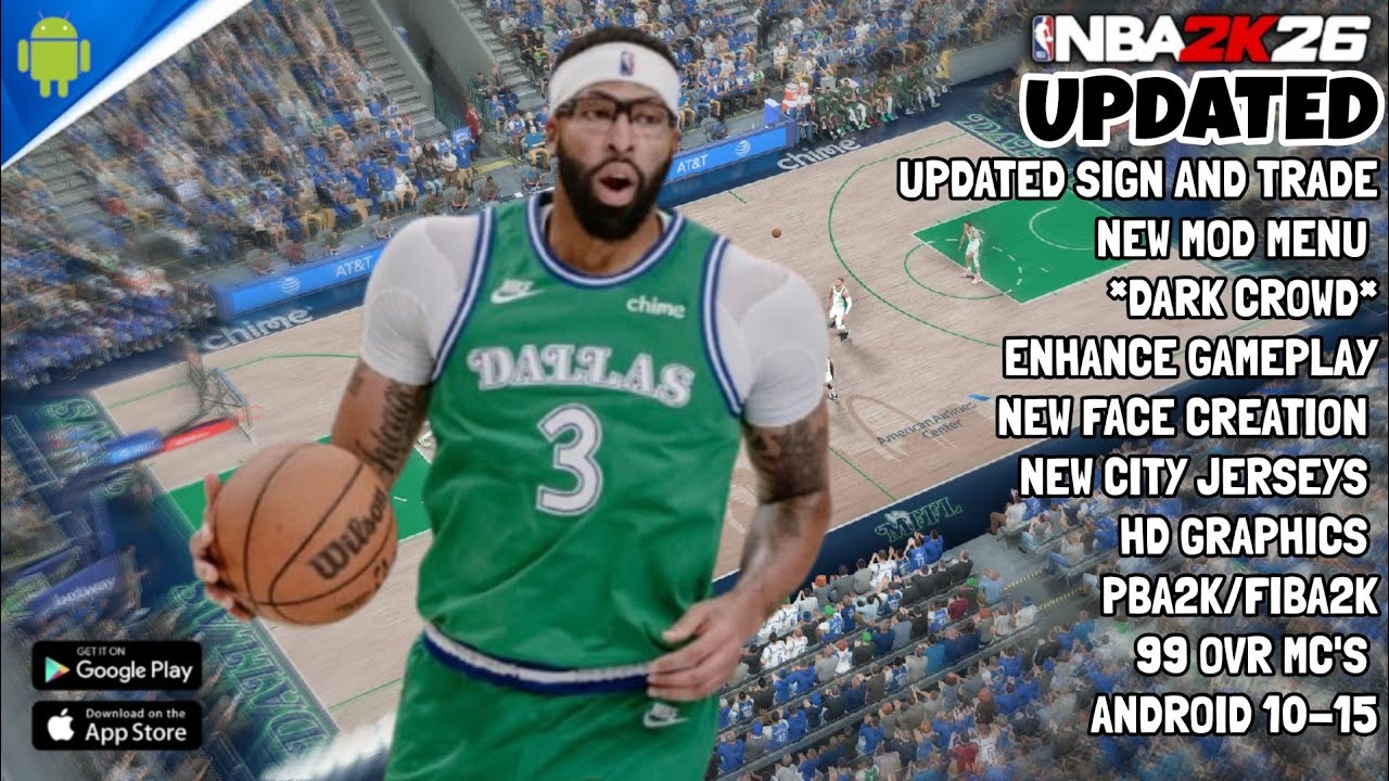UPDATED NBA2K20-2K26 | MAVS vs GRIZZLIES | UPDATED SIGN AND TRADE | DARK CROWD | NEW FACE CREATION |