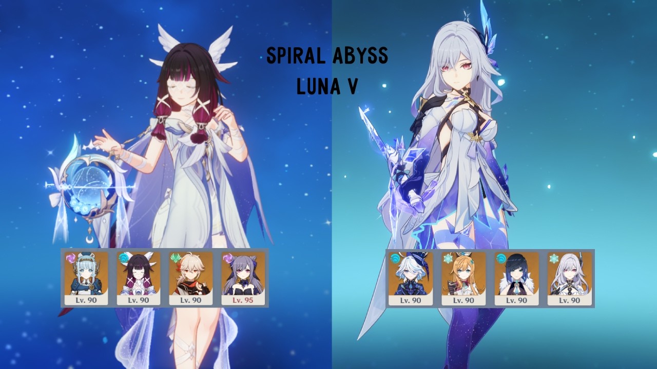 6.4 (Luna V) Spiral Abyss | C0R1 Columbina Lunar-Charged + C0R1 Skirk Freeze | Genshin Impact