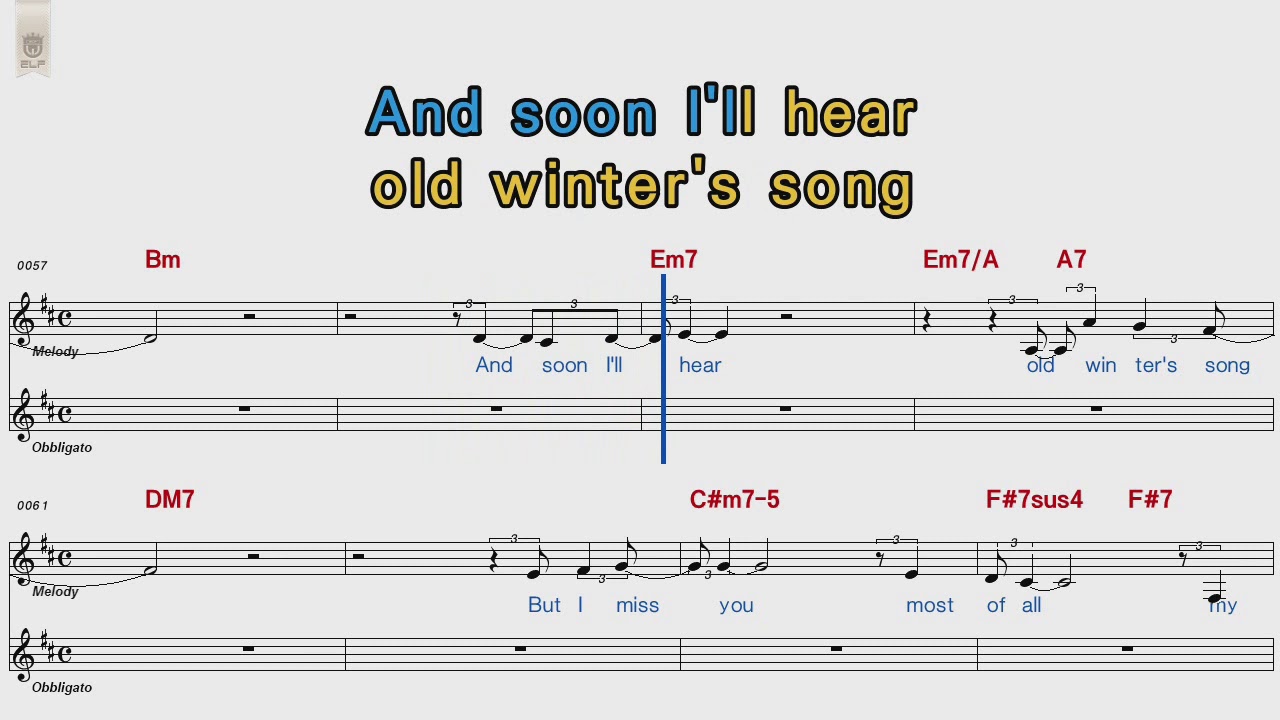 Eric Clapton  Autumn Leaves POP Song Score Karaoke