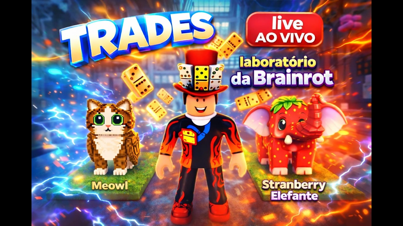 TRADE NO LABORATORIO  BRAINROT 🎇🎇✨✨🎉🎉