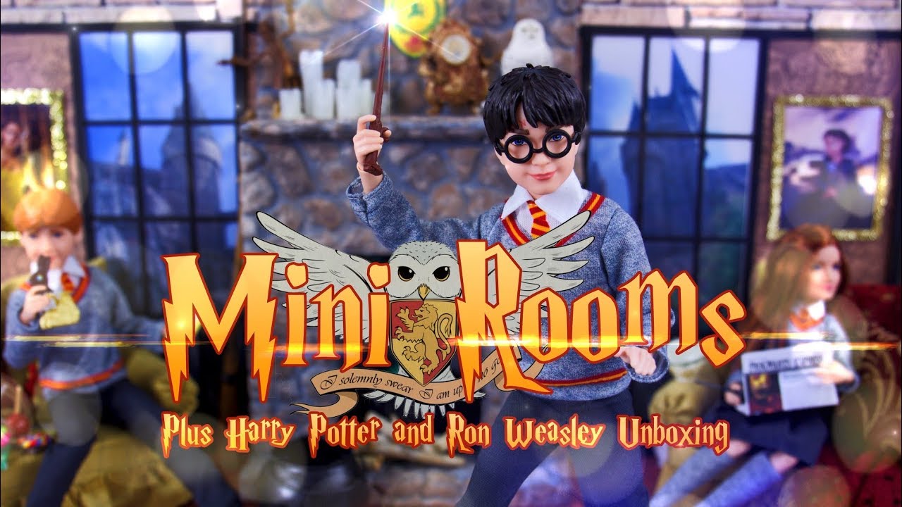 DIY - How to Make: Harry Potter Mini Rooms PLUS Harry Potter & Ron Weasley Unboxing