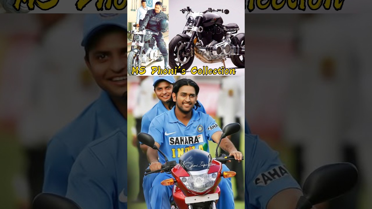 MS Dhoni's  🏍️ Collection  #cricket #shorts