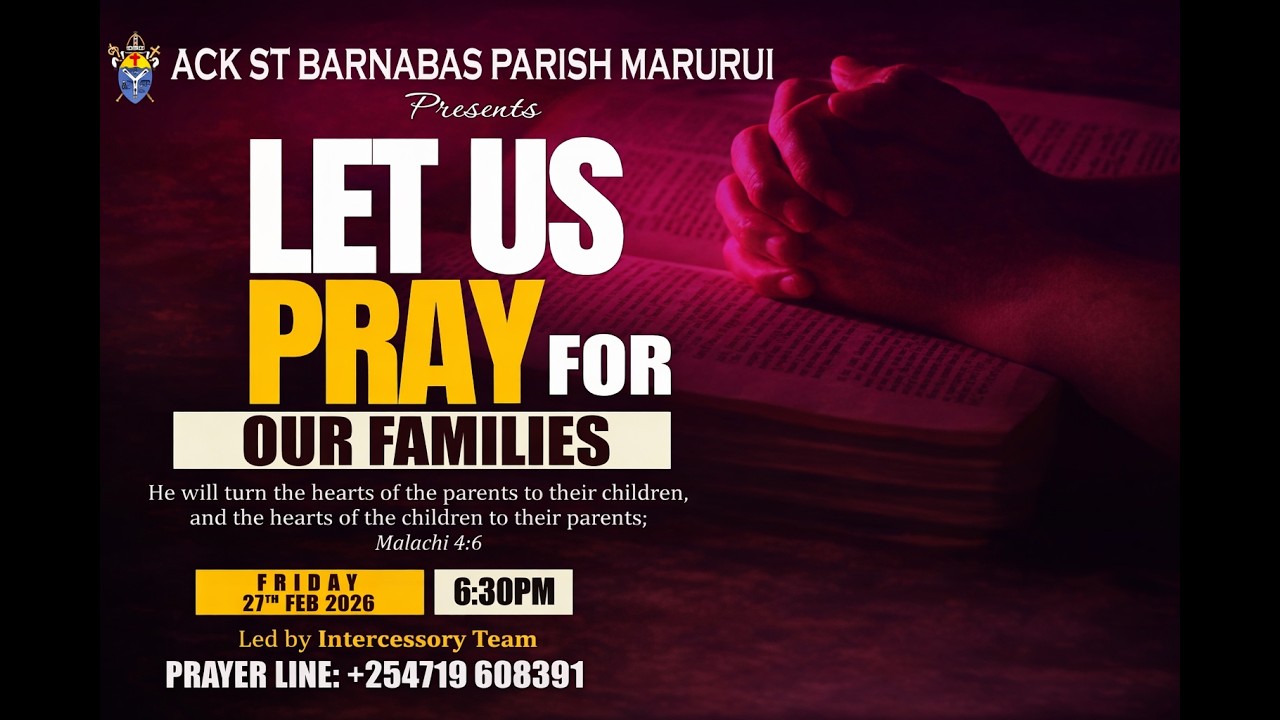FRIDAY WORSHIP SERVICE | A.C.K ST. BARNABAS PARISH , MARURUI. | 27th FEBRUARY 2026.