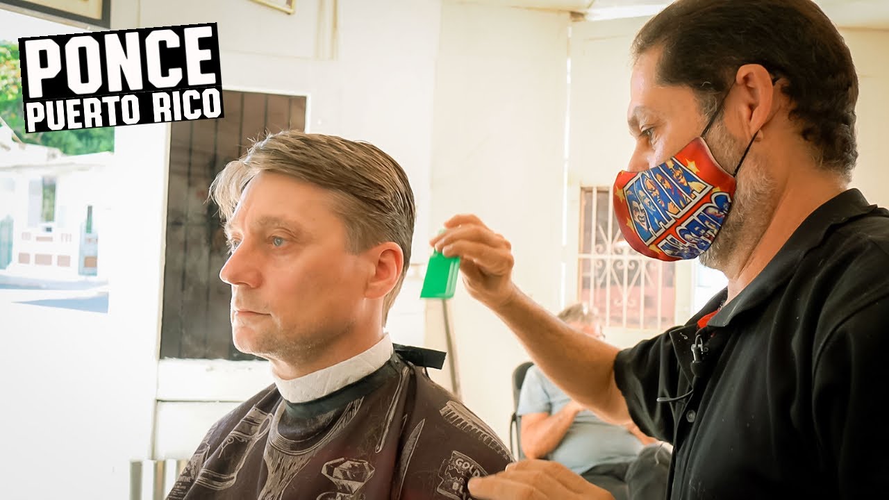 💈 Haircut In 1970s Old School Puerto Rican Barbershop | Ponce Puerto Rico